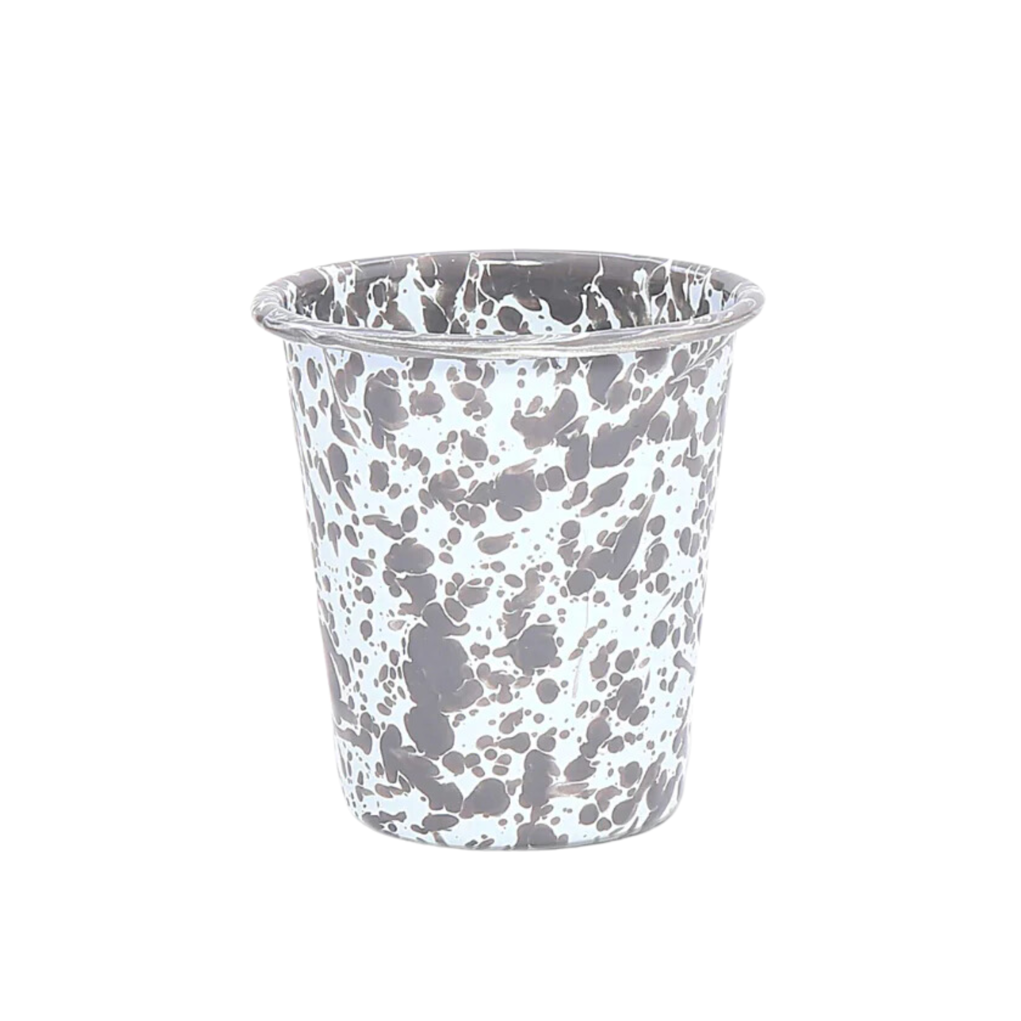Gray Enamel Splatter Tumbler - 10oz - Shoppe Details and Design.