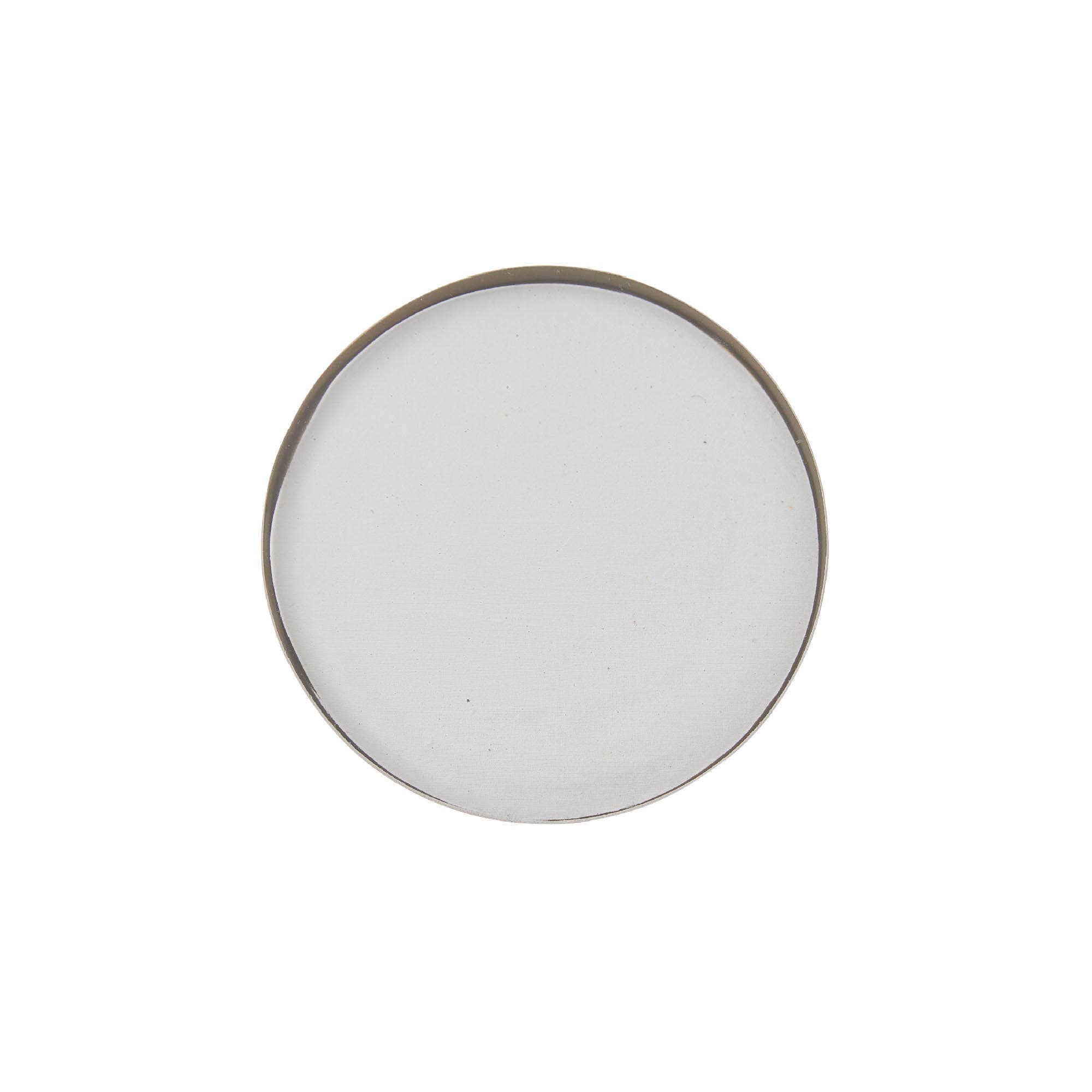6" Gilded Glass Coaster for Small Round Botanical Candles - Shoppe Details and Design.