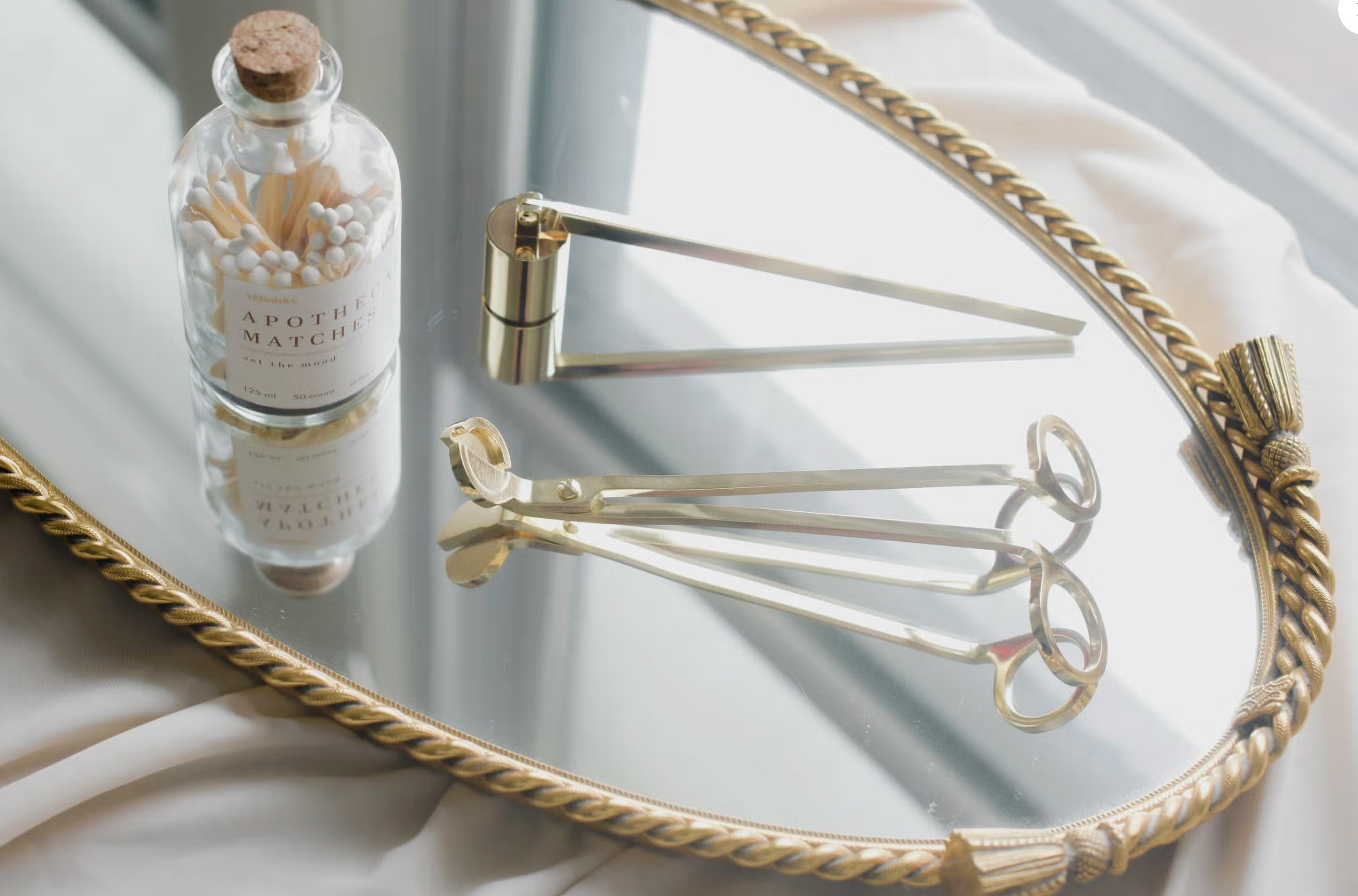 Gold Candle Snuffer - Shoppe Details and Design.