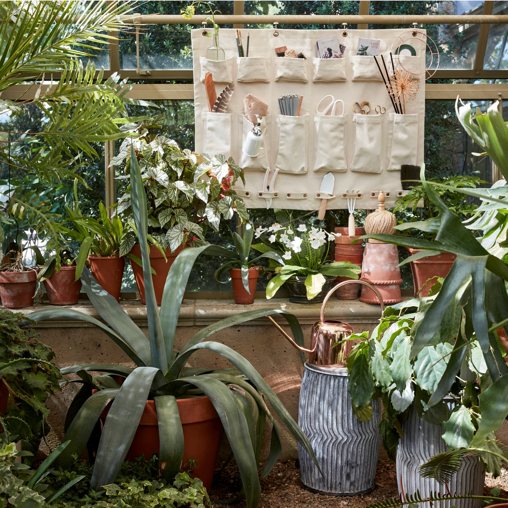 The Floral Society Canvas Half-Wall Organizer - Shoppe Details and Design