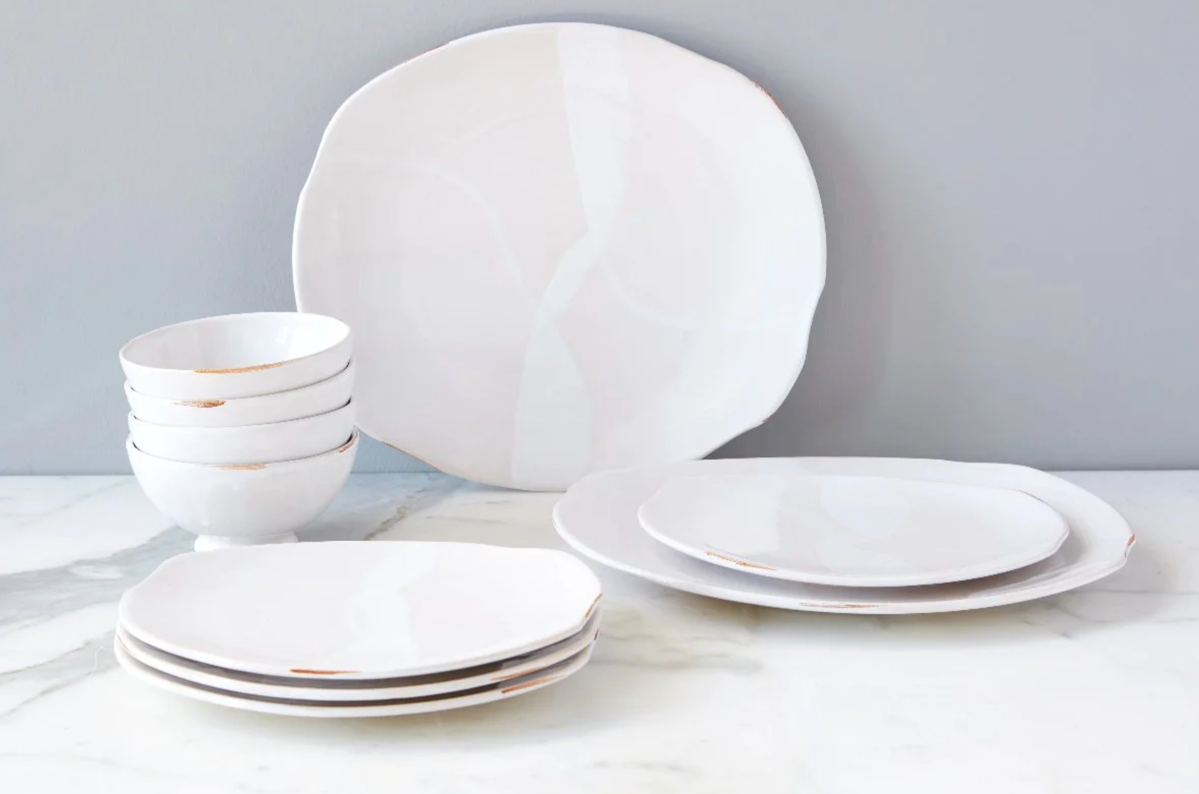 Exposed Edge Organic Dinner Plate Large | Natural Elegance | Eco-Friendly Exposed Edge Dinner Plate Large - Shoppe Details and Design