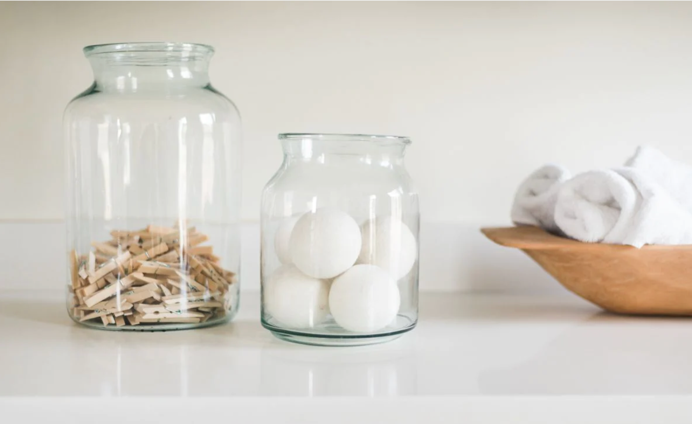 EtuHome clear glass Mason jar, 5L size, made from recycled European glass with vintage green-blue tint and natural imperfections, perfect decorative accent.