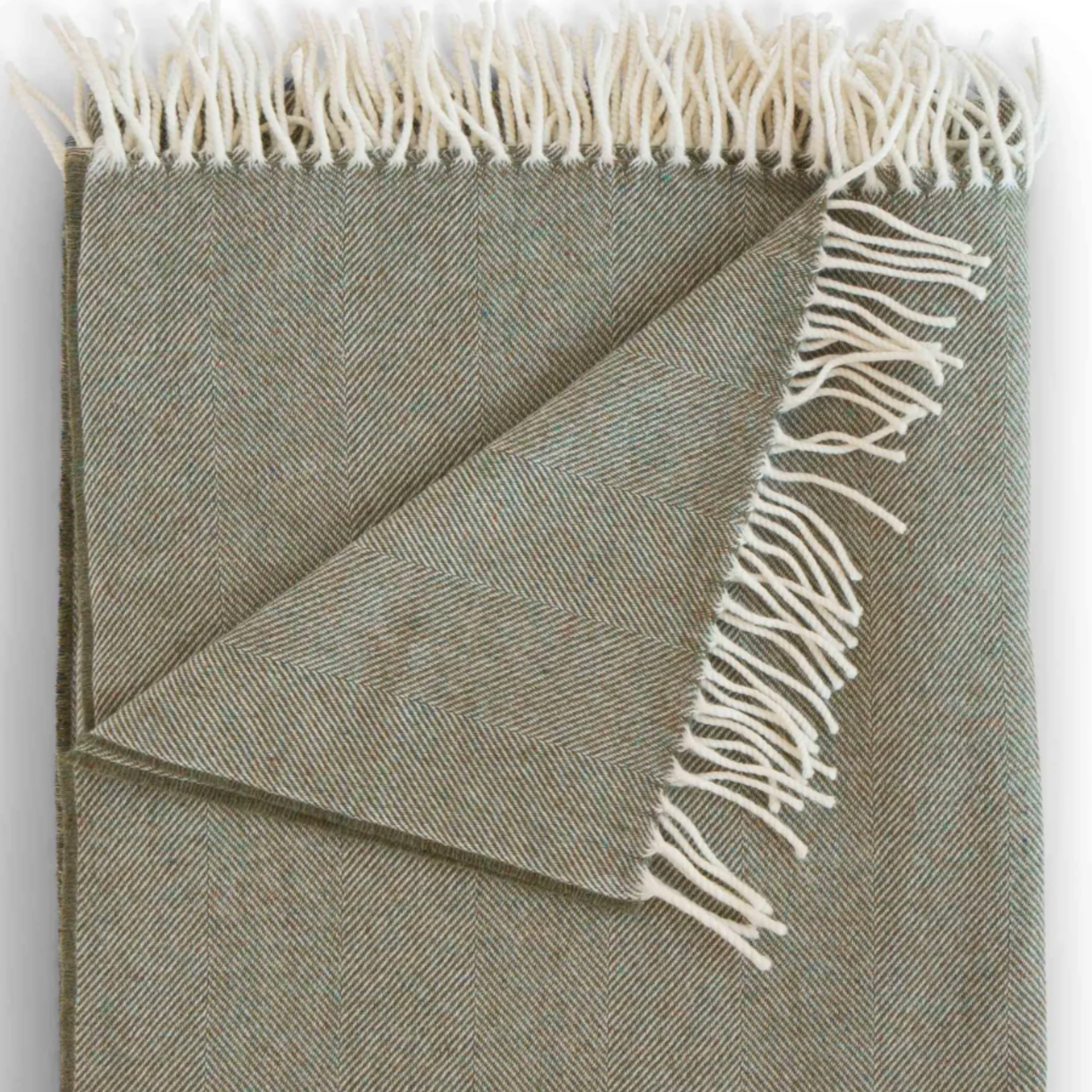 lightweight herringbone throw