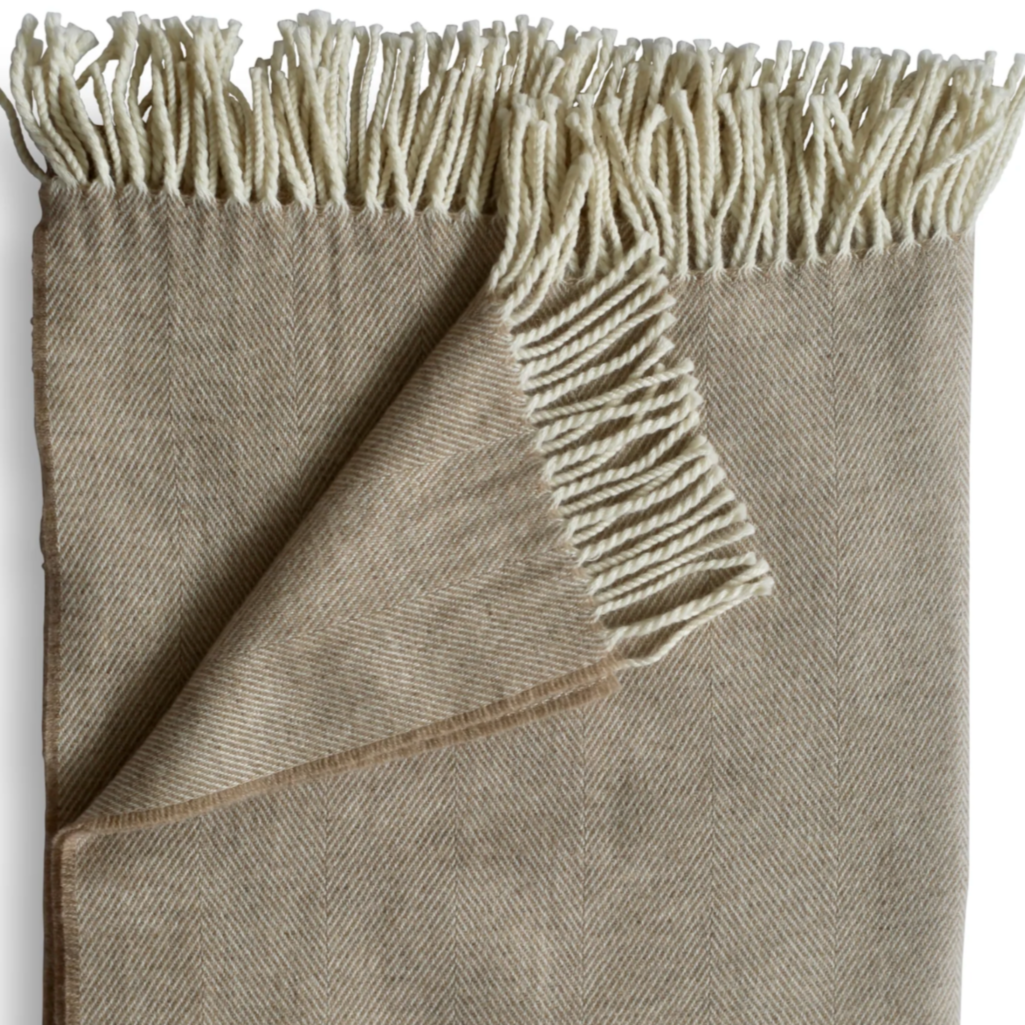 lightweight herringbone throw