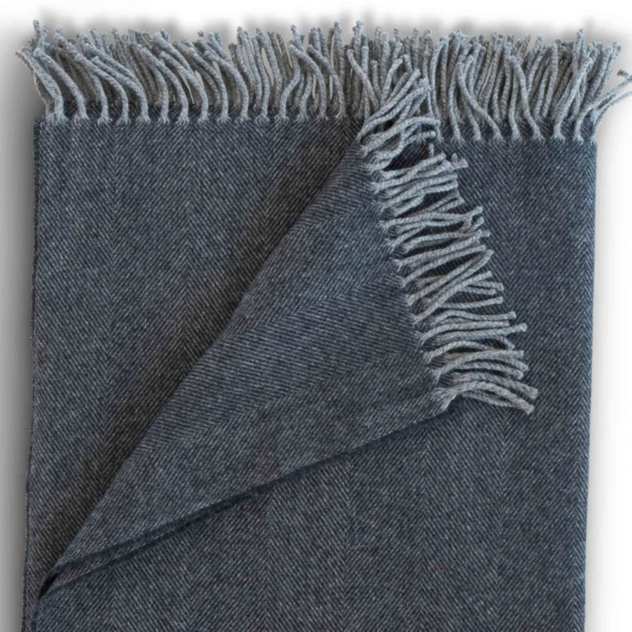 lightweight herringbone throw