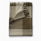 olive/pearl alpaca throw