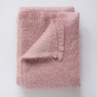 rouge mohair throw