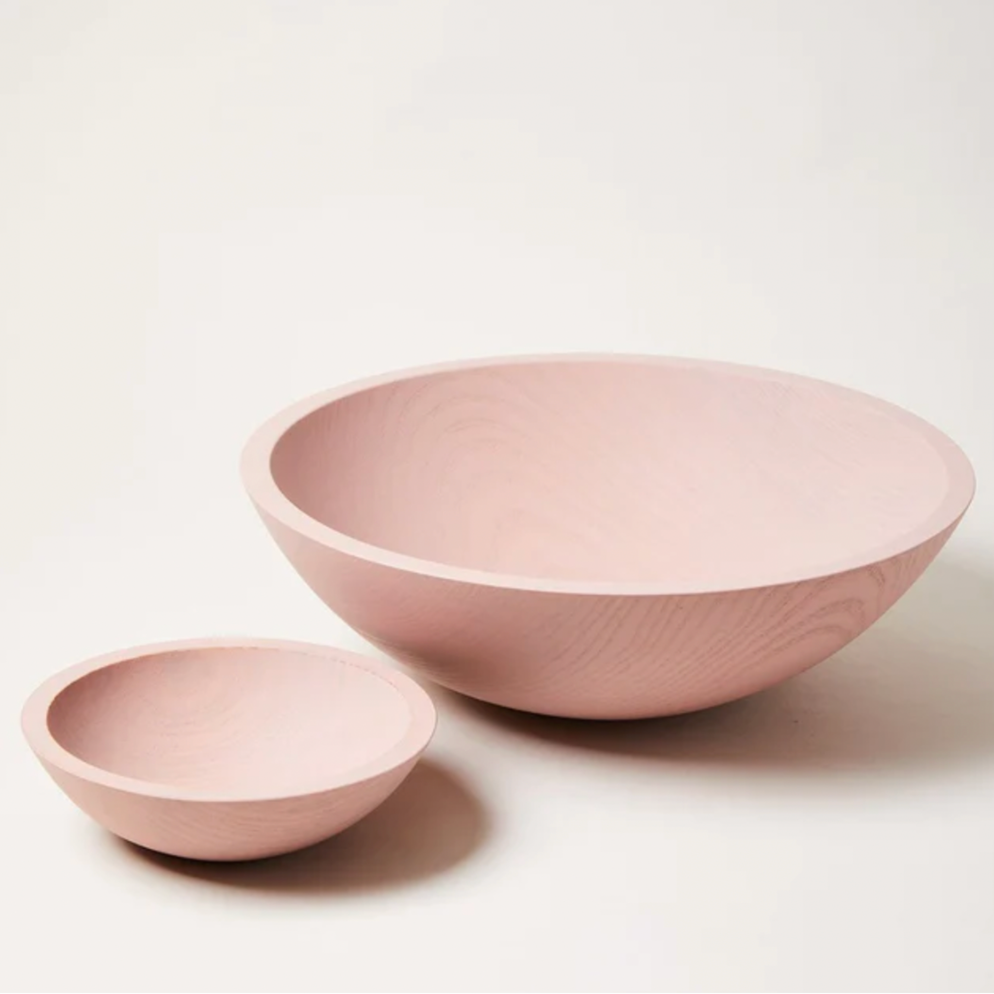 Blush Farmers Painted Wooden Bowl - Shoppe Details and Design.