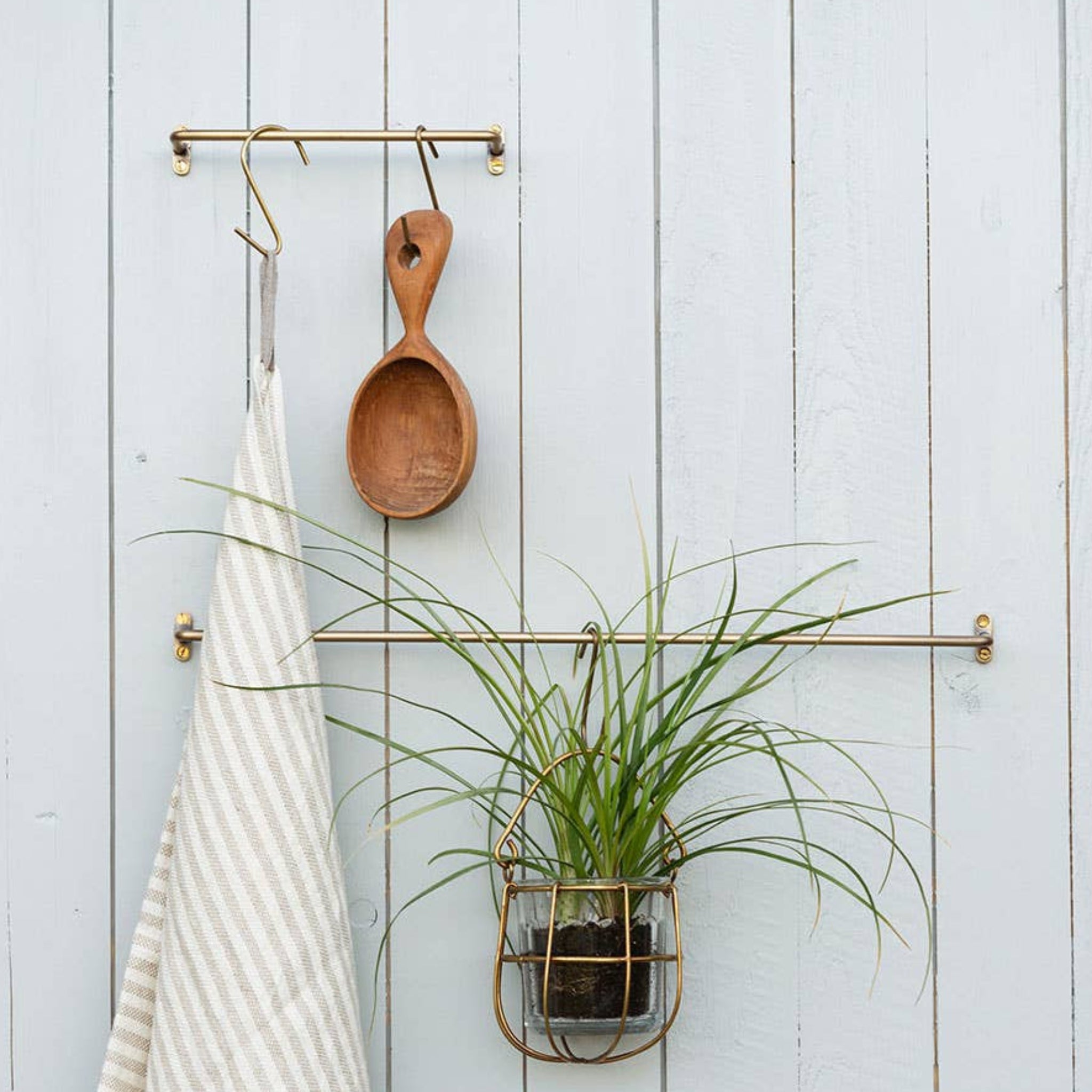 small brass towel holder bar small.