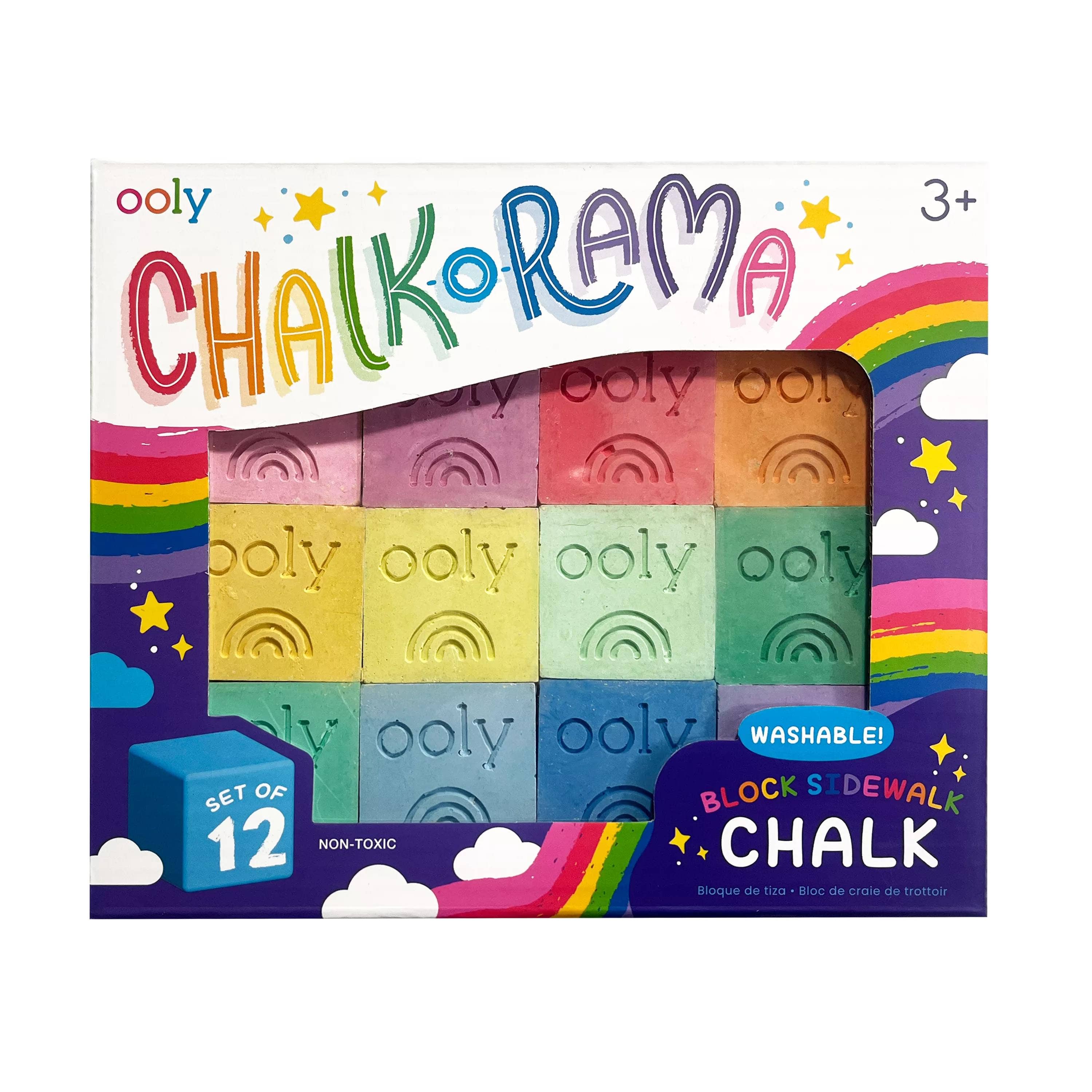 Ooly Chalk-O-Rama Block Sidewalk Chalk.