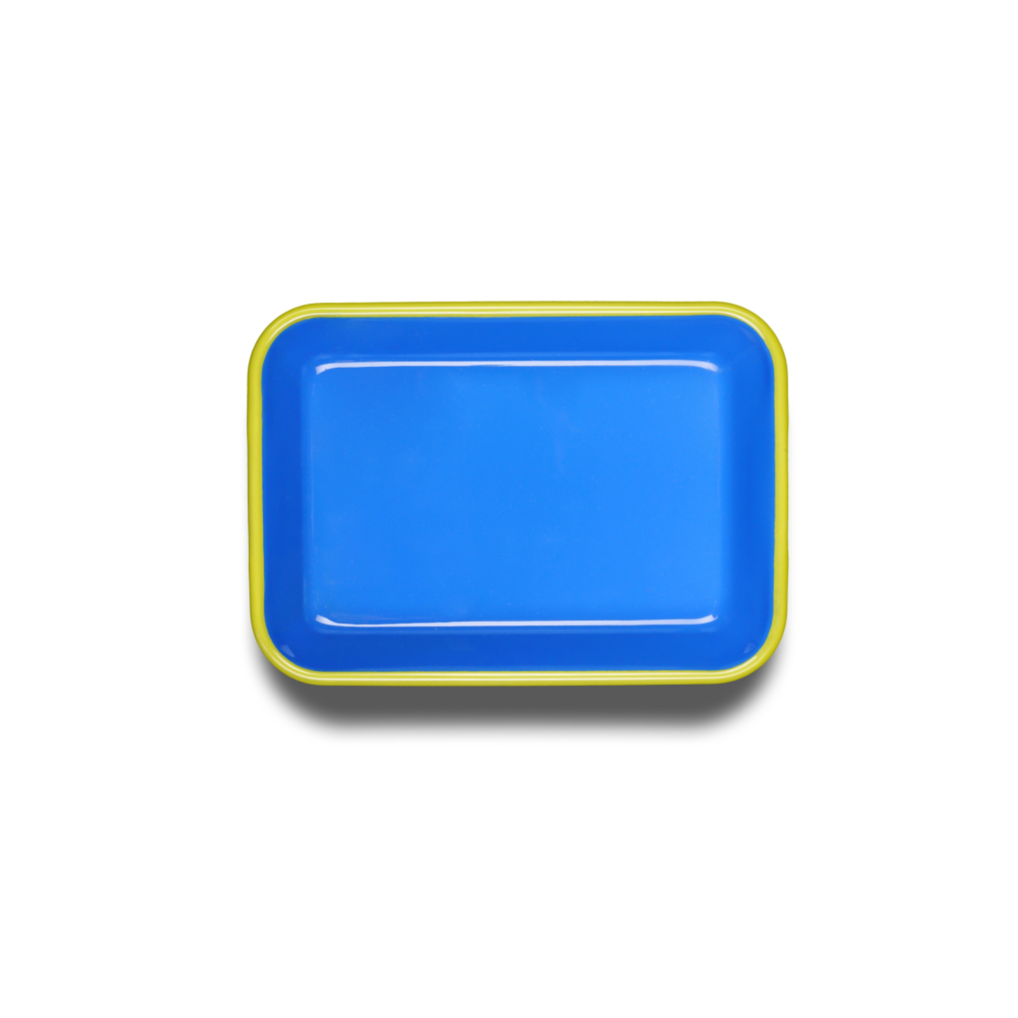 colorama porcelain coated baking dish electric blue.