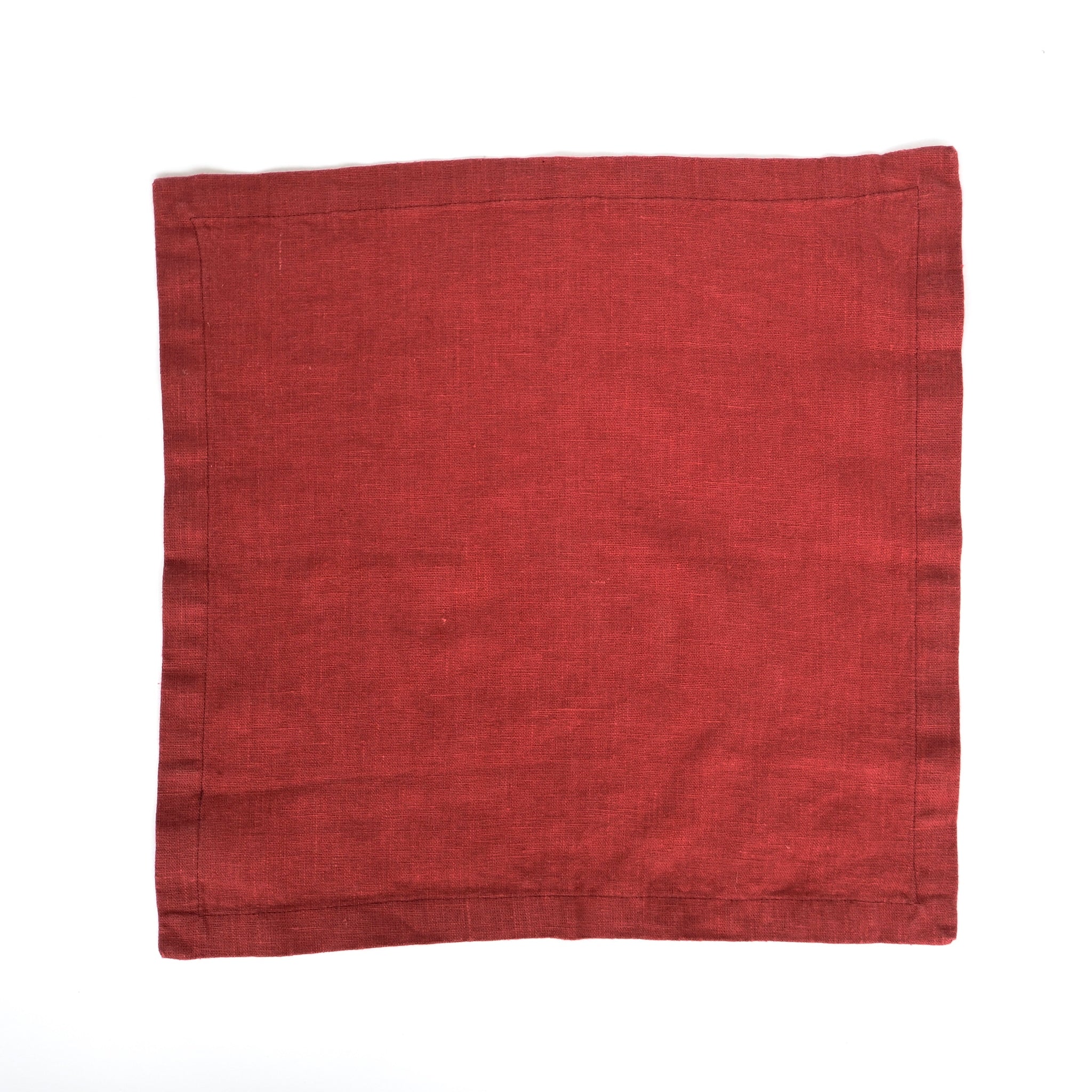 Cranberry Linen Napkins Set - Shoppe Details and Design.