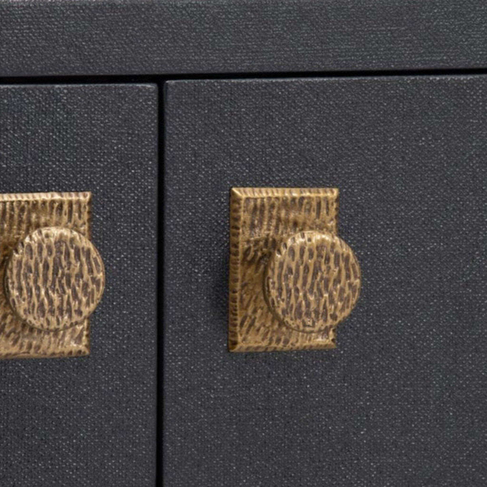Stylish Navy Blue Bookcase with textured finish for chic living spaces.