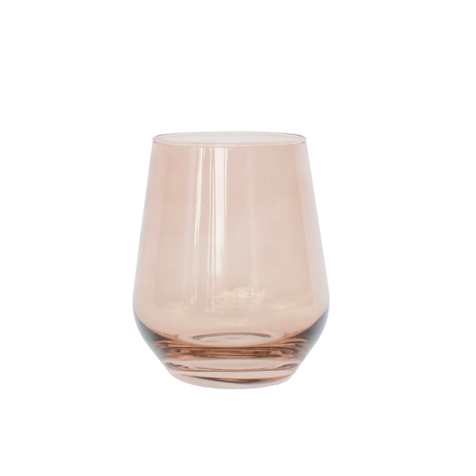 Amber Smoke Wine Stemless: Set of 2 - Shoppe Details and Design.
