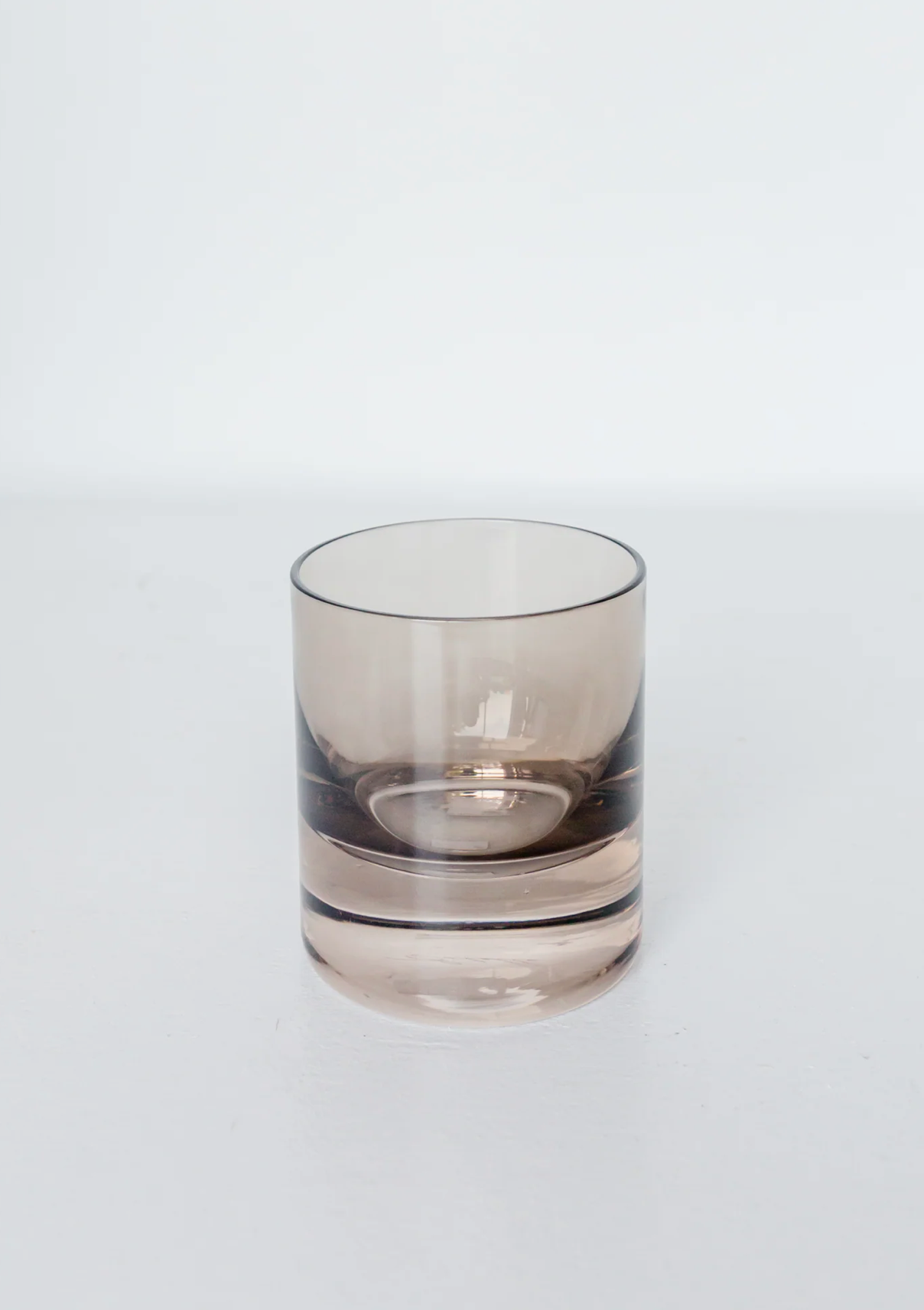 Estelle Colored Glass Gray Smoke Rock Glasses - Set of 2 - Shoppe Details and Design.