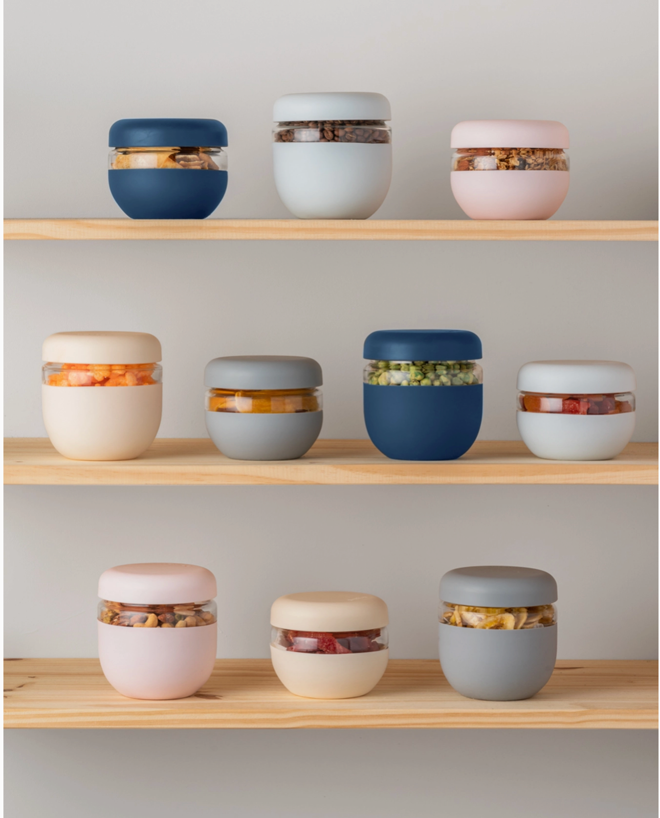 w&p glass seal tight to-go & storage bowl, mint.