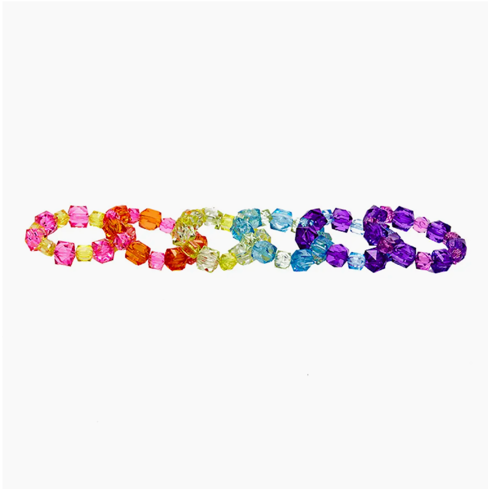 kids rock candy 2-tone stretch bracelets.