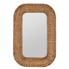 kristi rectangular rattan wall mirror.