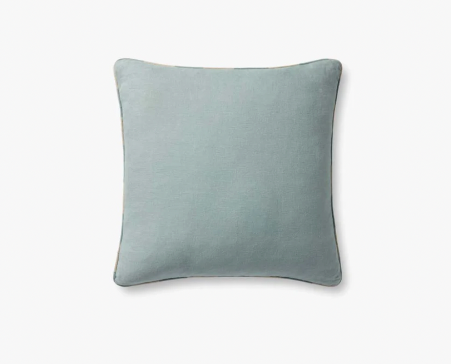loloi - beige and teal pillow