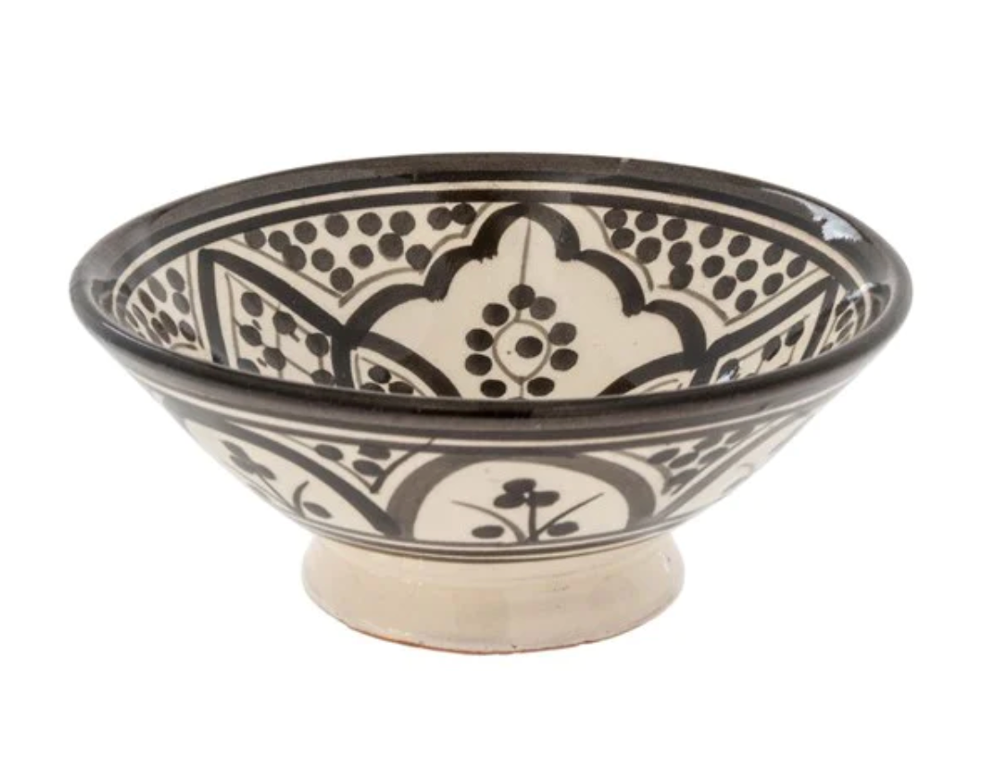 Moroccan Bowl, Black - Shoppe Details and Design.