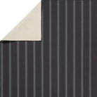 Navy with blue gray stripe rug, handwoven flatwoven PET yarns, featuring thin and thick stripes in navy and light blue, low 1/3" pile.