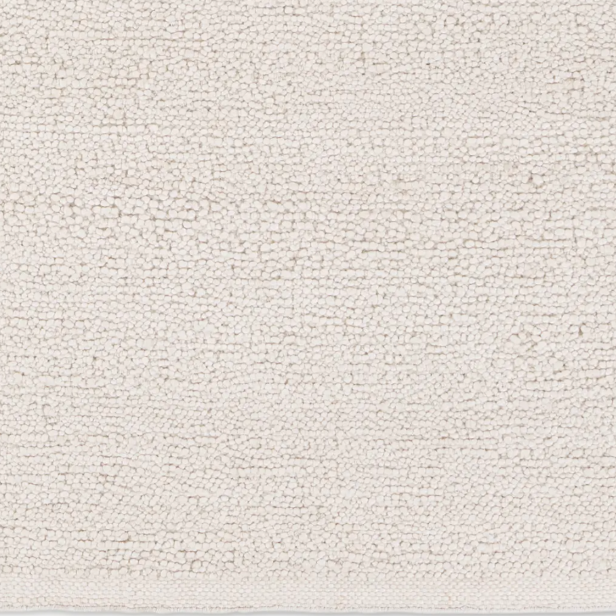 Neutral Texture Rug in white with 1/2-inch thickness, handwoven from durable 100% PET yarn, perfect for indoor or outdoor use.
