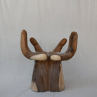 stylish teak le main accent chair.