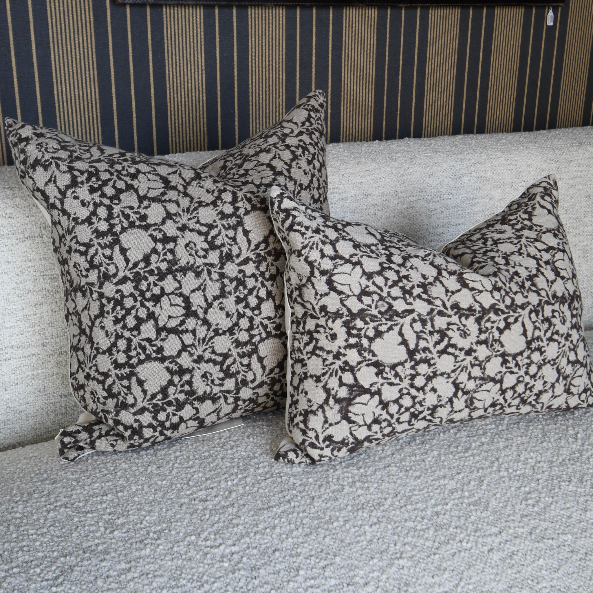 pillow bundle set of two espresso garden.