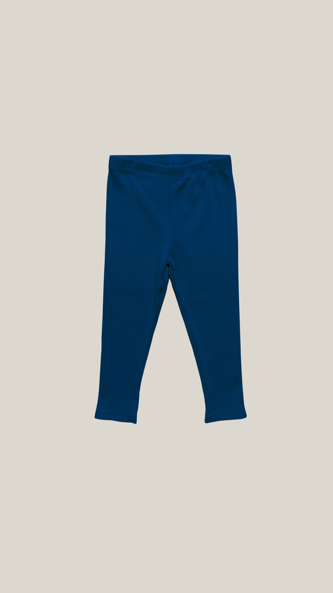 pink chicken - girls organic rib legging in navy blue.
