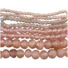Large Recycled Pink Glass Beads - Artisan Beads from Ghana for Stylish Decor