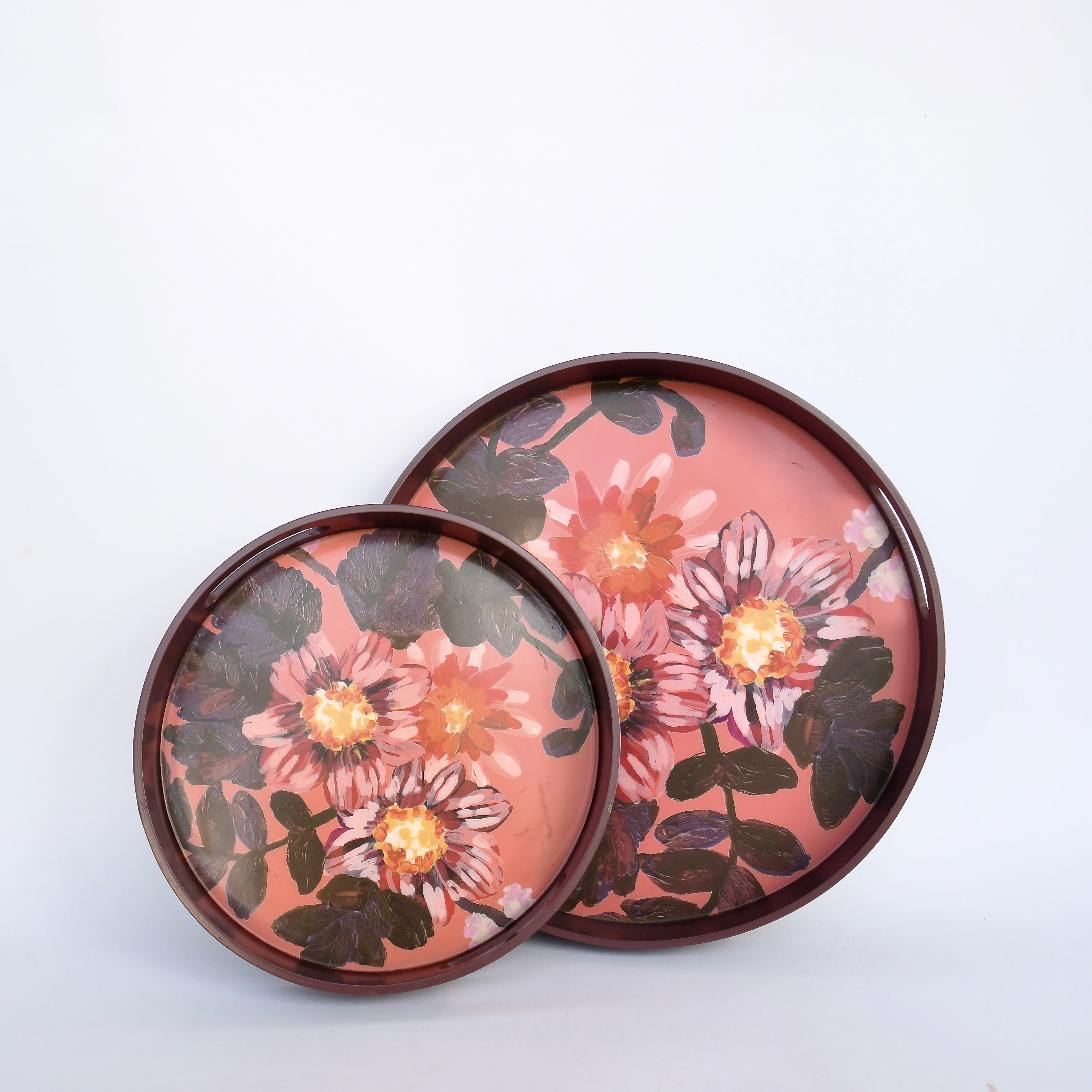 Bonnie and Neil - Set of 2 Poppy Clay Tray - Shoppe Details and Design.