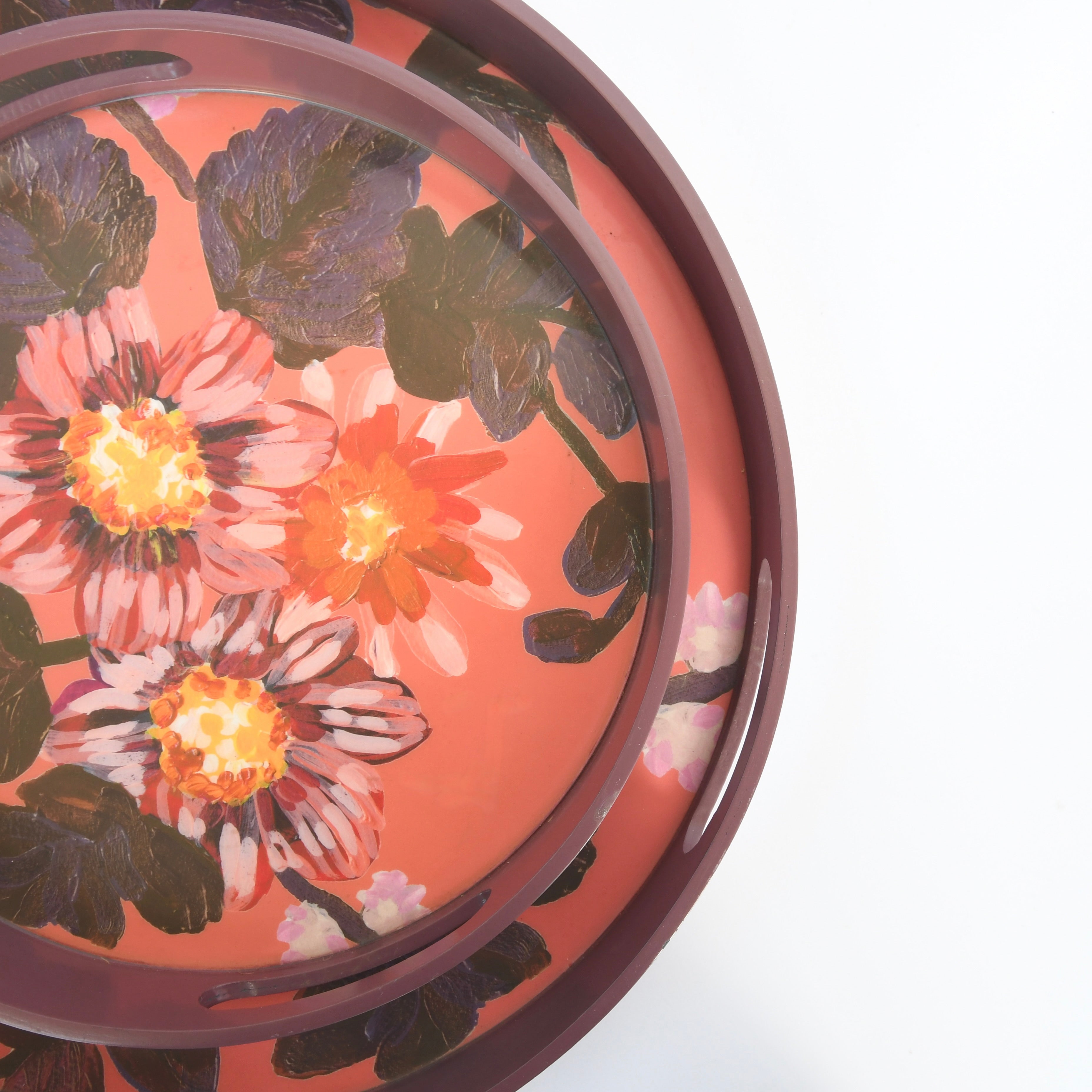 Bonnie and Neil - Set of 2 Poppy Clay Tray - Shoppe Details and Design.