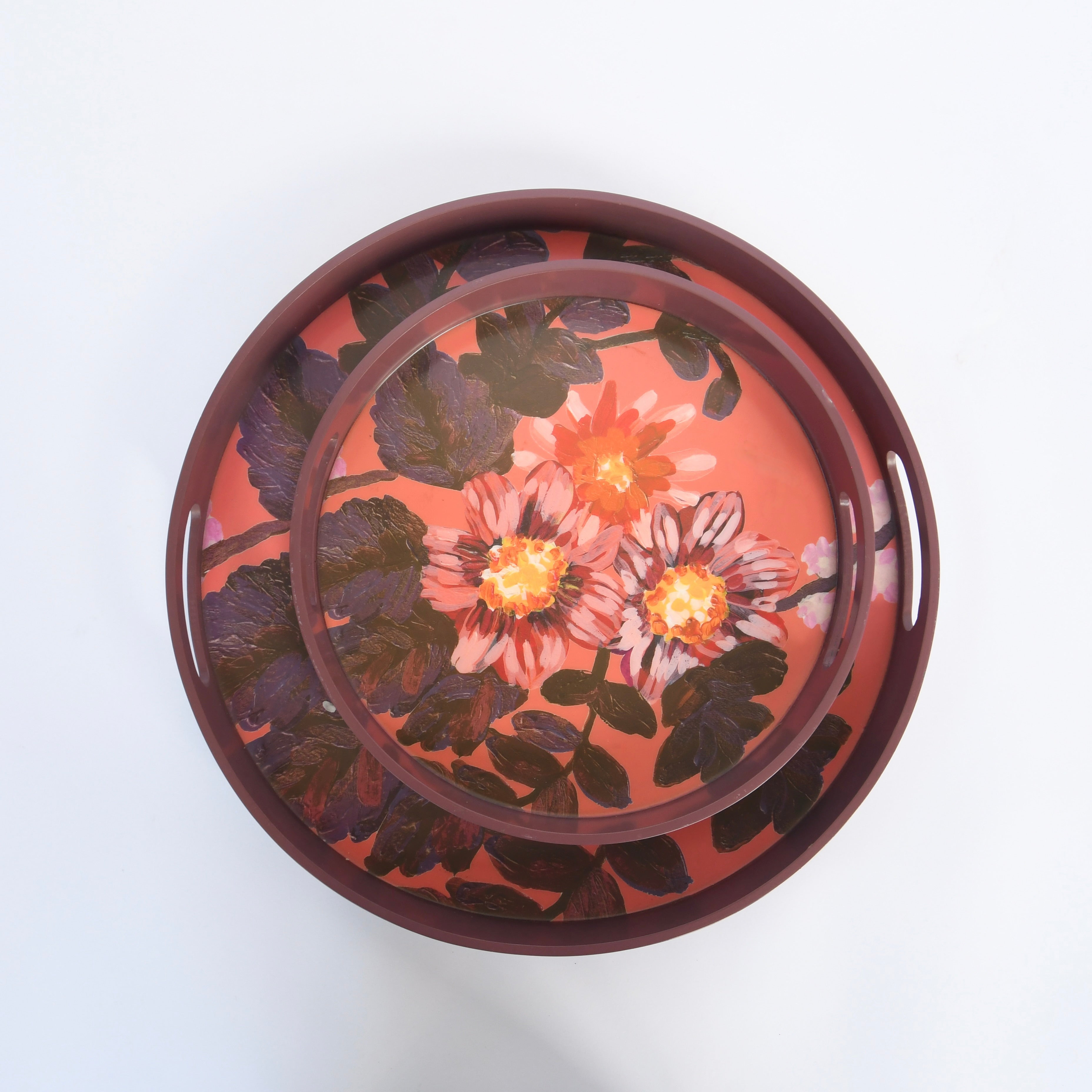 Bonnie and Neil - Set of 2 Poppy Clay Tray - Shoppe Details and Design.