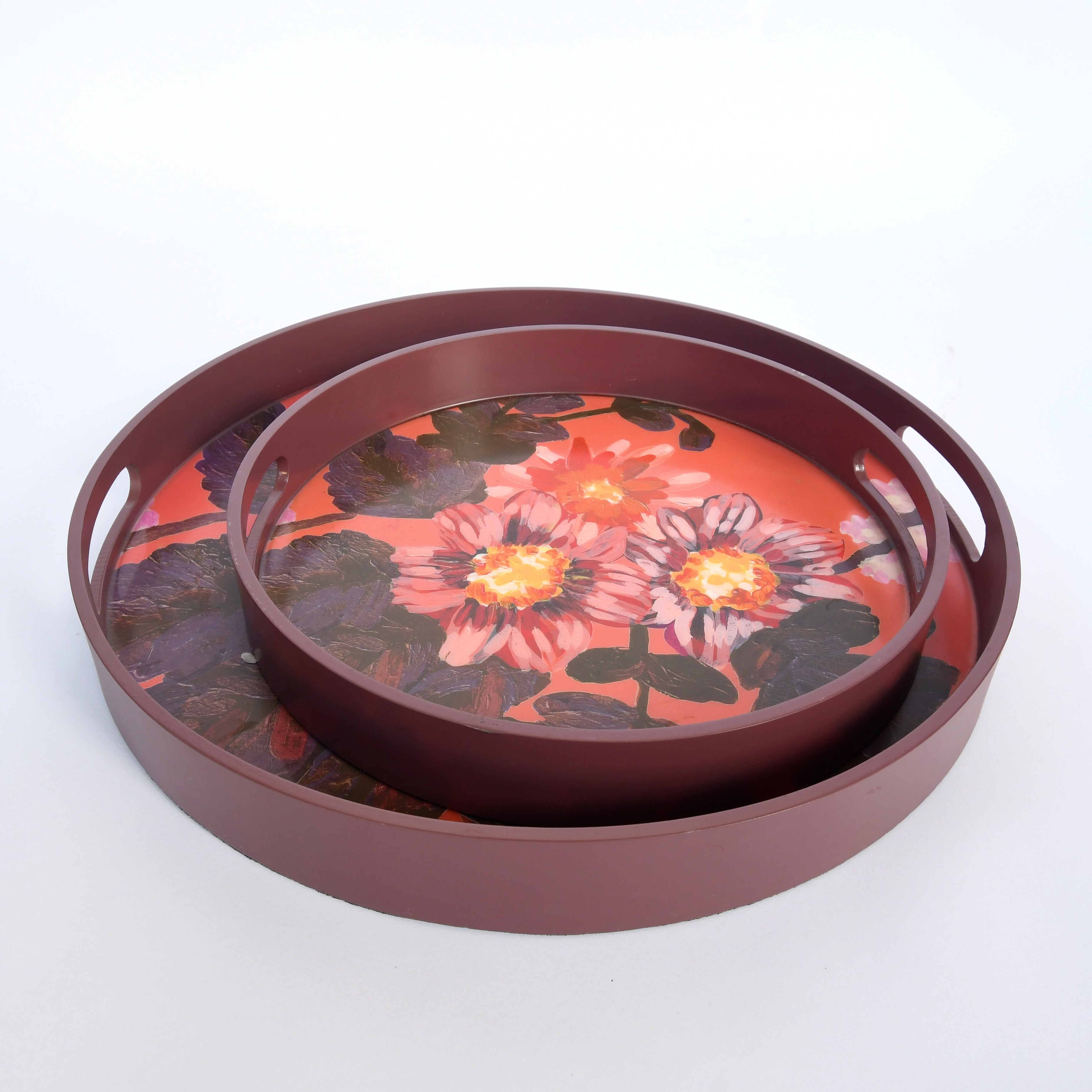 Bonnie and Neil - Set of 2 Poppy Clay Tray - Shoppe Details and Design.