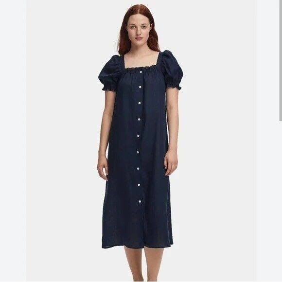 Sleeper Maxi Dress Brigitte in Navy - Shoppe Details and Design.