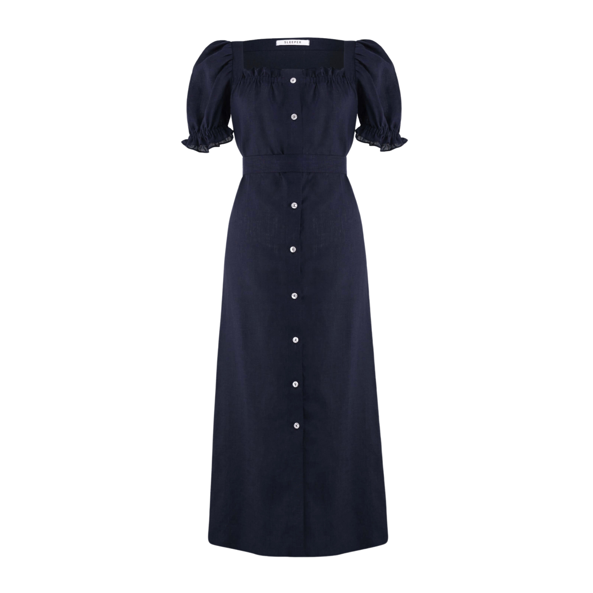 Sleeper Maxi Dress Brigitte in Navy - Shoppe Details and Design.