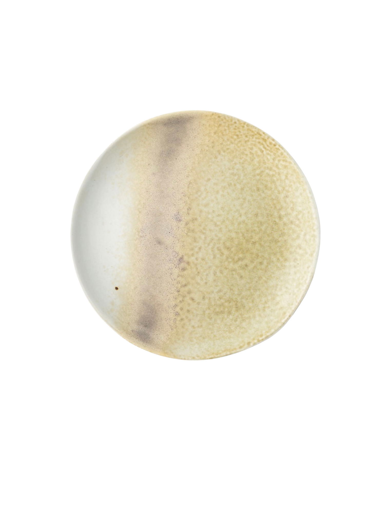 stoneware plate, plum.