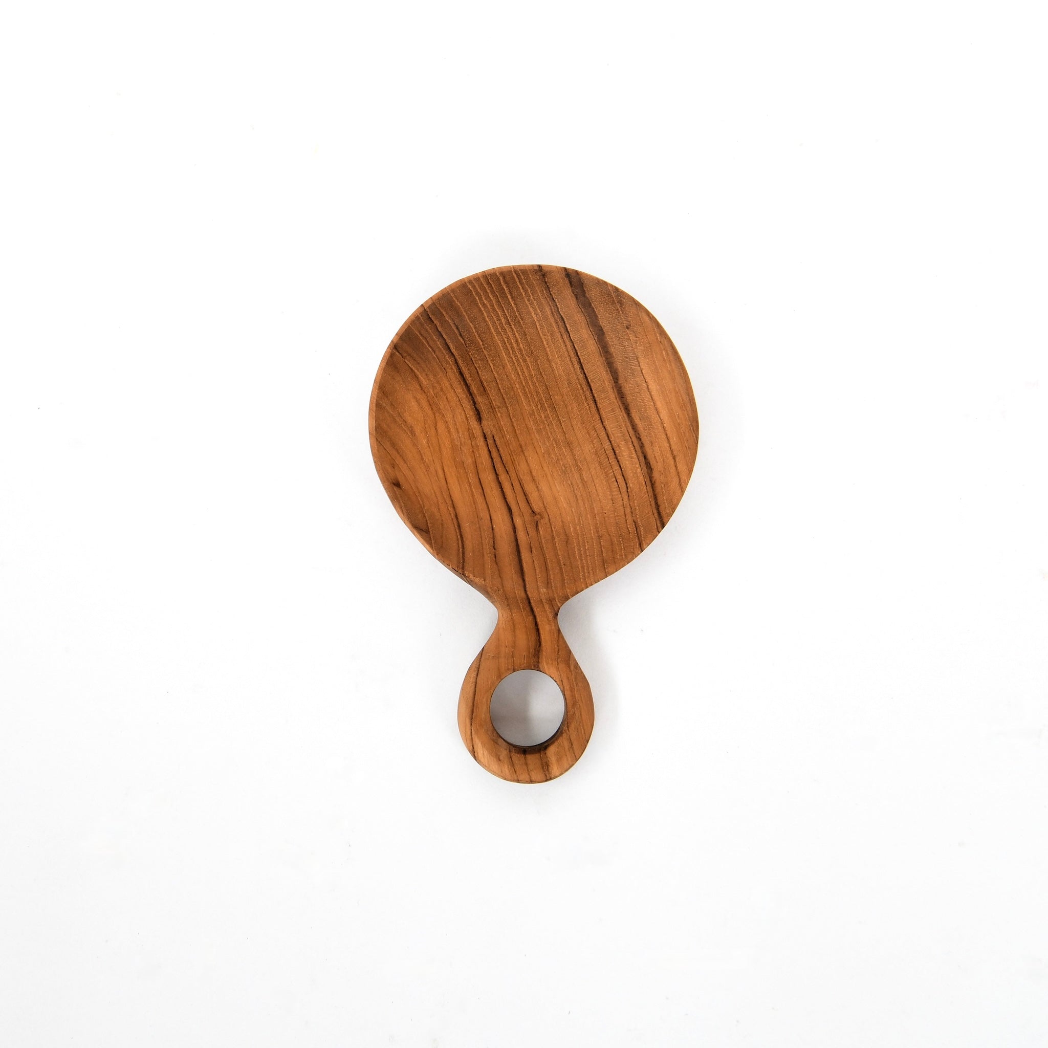Teak Root Hand-Carved Paddle Scoop - Shoppe Details and Design.