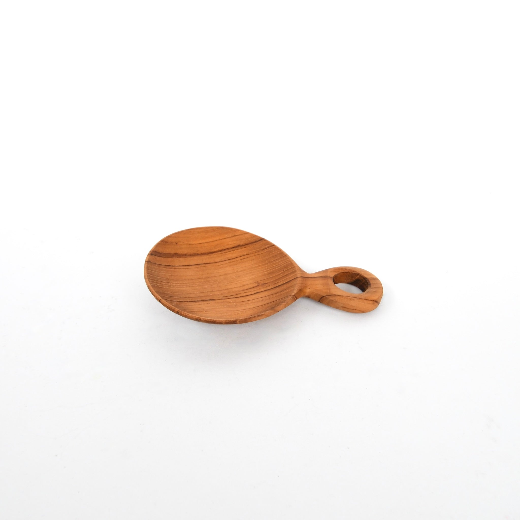 Teak Root Hand-Carved Paddle Scoop - Shoppe Details and Design.