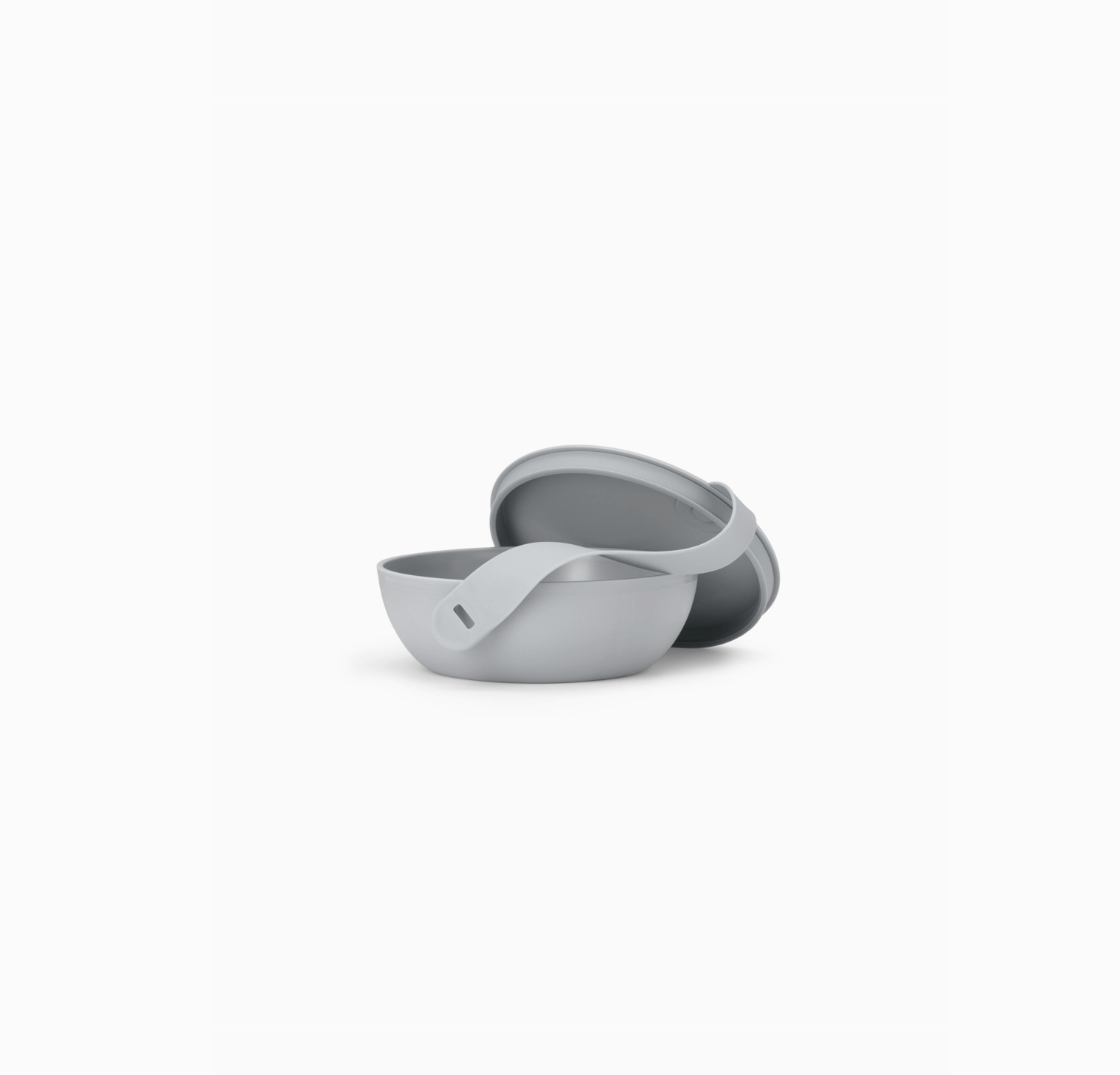 w&p lunch bowl bpa-free plastic, slate grey.