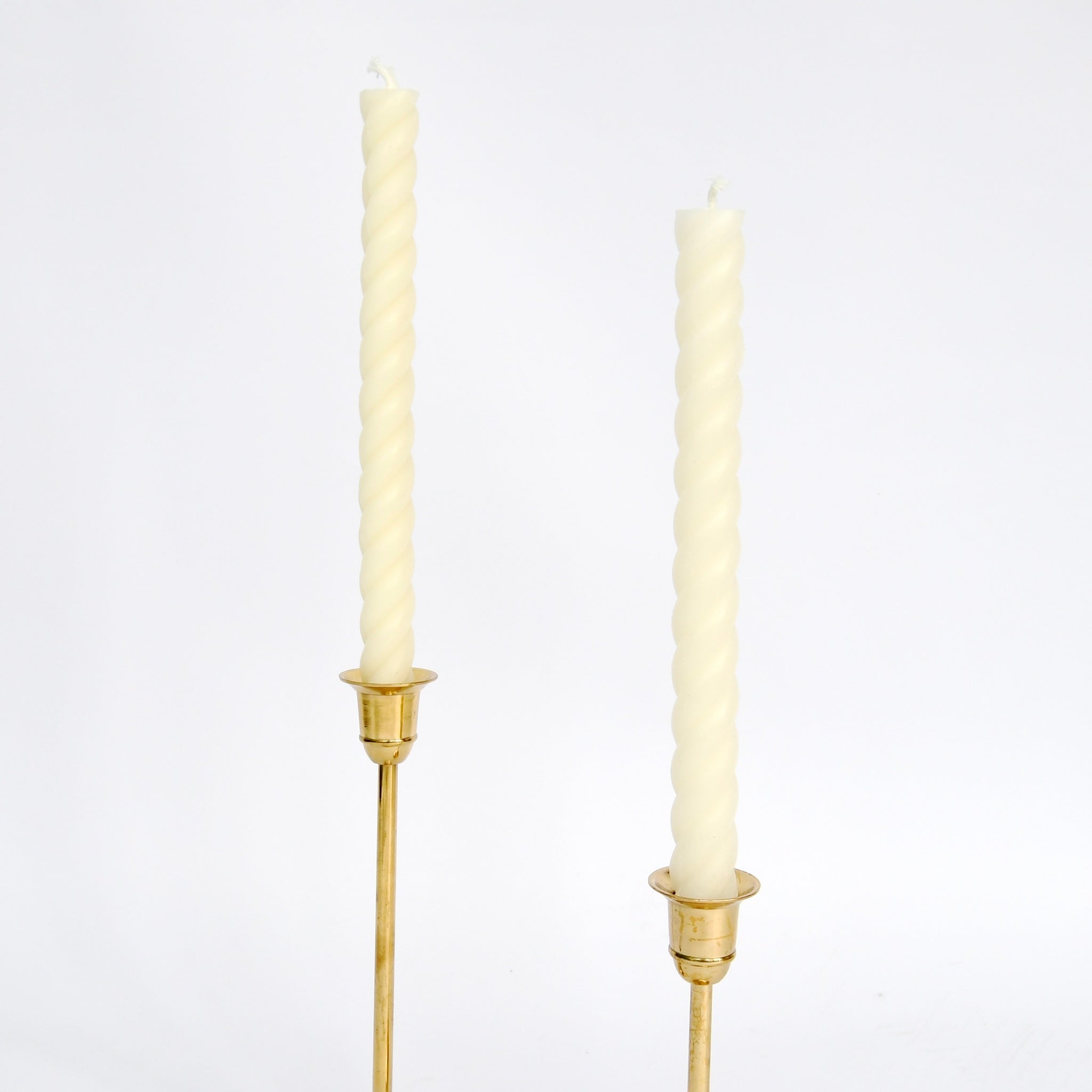 Twisted Rope 10" Candles in Cream - Shoppe Details and Design.