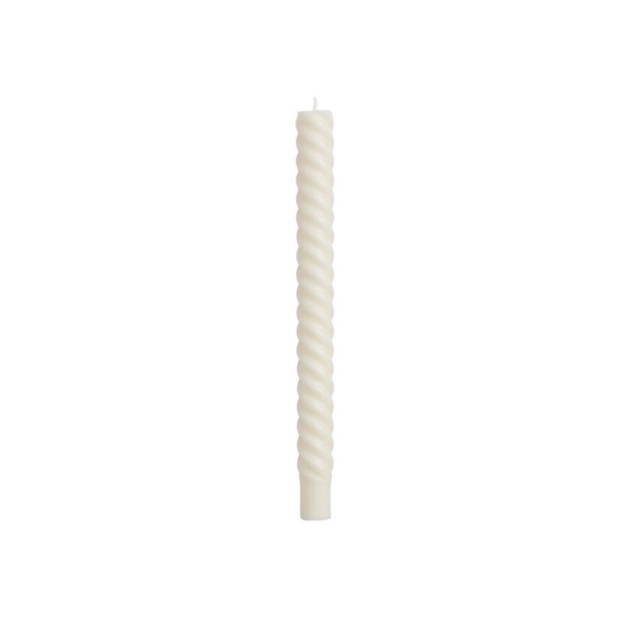 Twisted Rope 10" Candles in Cream - Shoppe Details and Design.