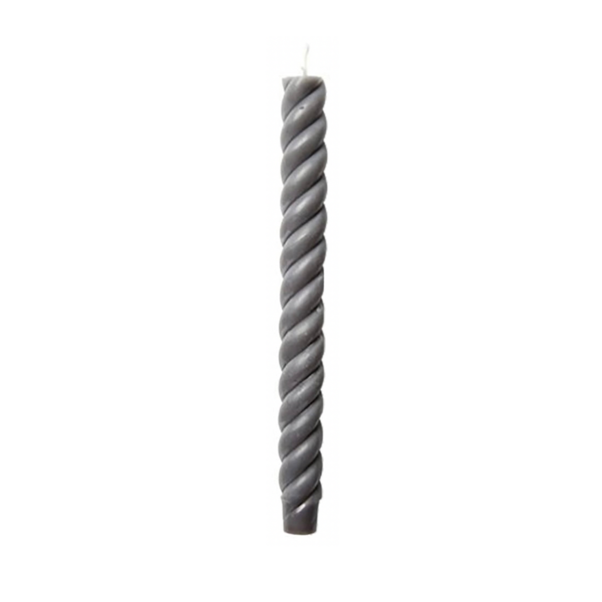 Single twisted rope 10" taper candle, hand-poured in New York from pure beeswax, burn clean and add elegant style to any table.