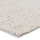 Woven cream tan taupe rug with basket weave texture, handwoven wool, neutral tones, plush 1 1/8" pile, durable cotton backing.