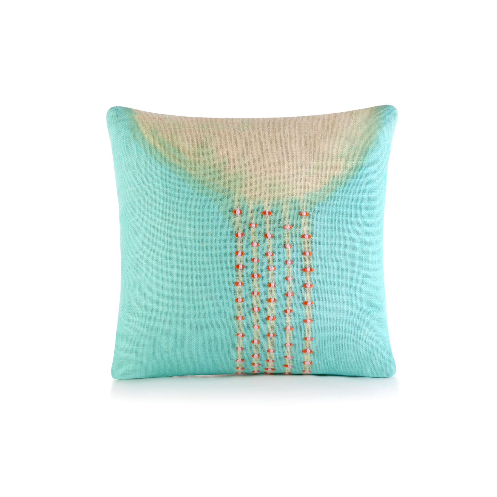 Charlie Sprout - Inyanga Aqua Pillow - Shoppe Details and Design.