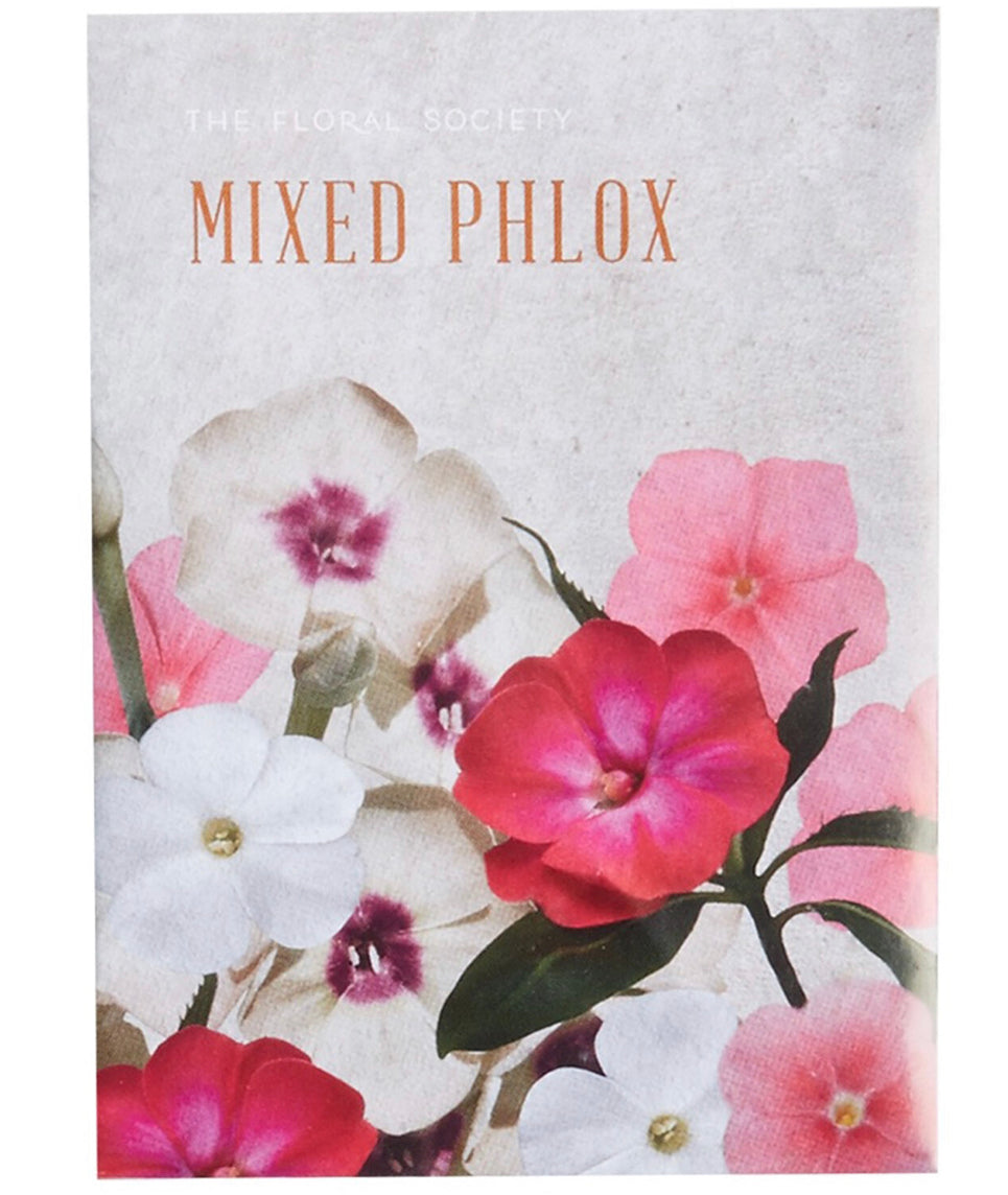 The Floral Society - Mixed Phlox Seeds - Shoppe Details and Design.