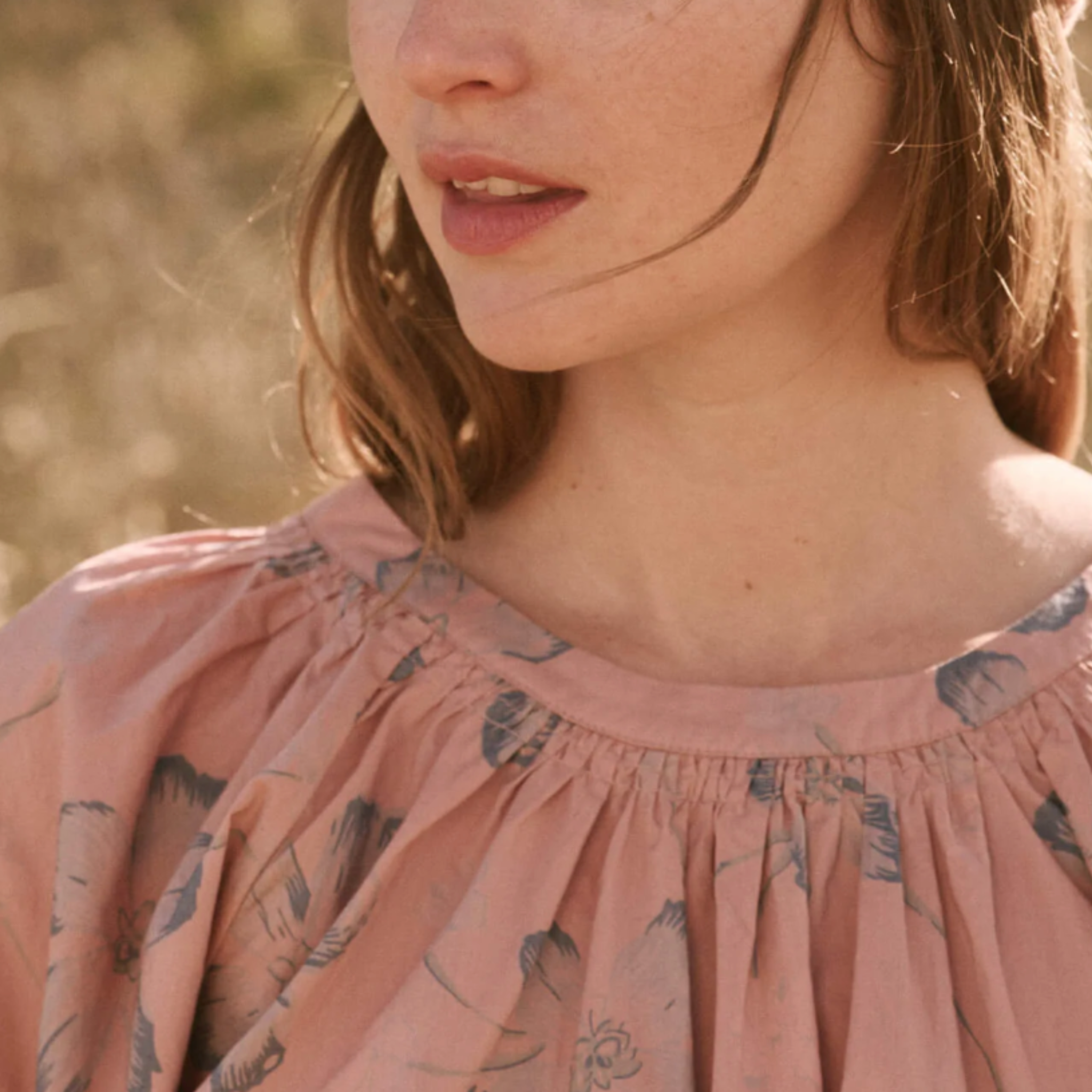 The Great Patio Top in Pink and Blue Floral - Shoppe Details and Design.