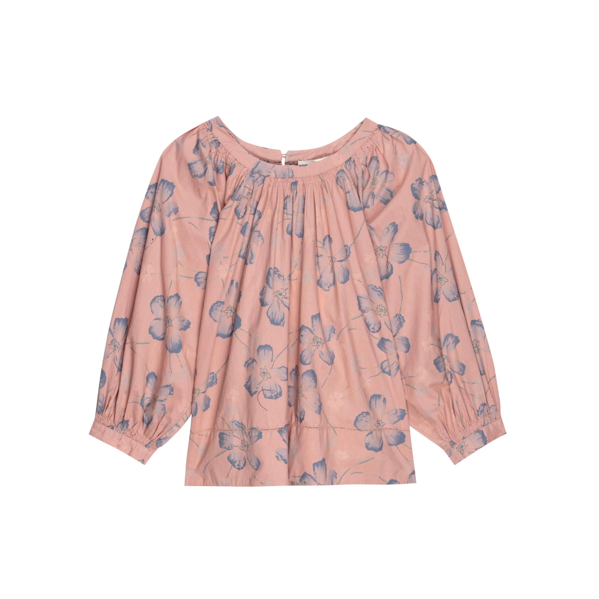 The Great Patio Top in Pink and Blue Floral - Shoppe Details and Design.