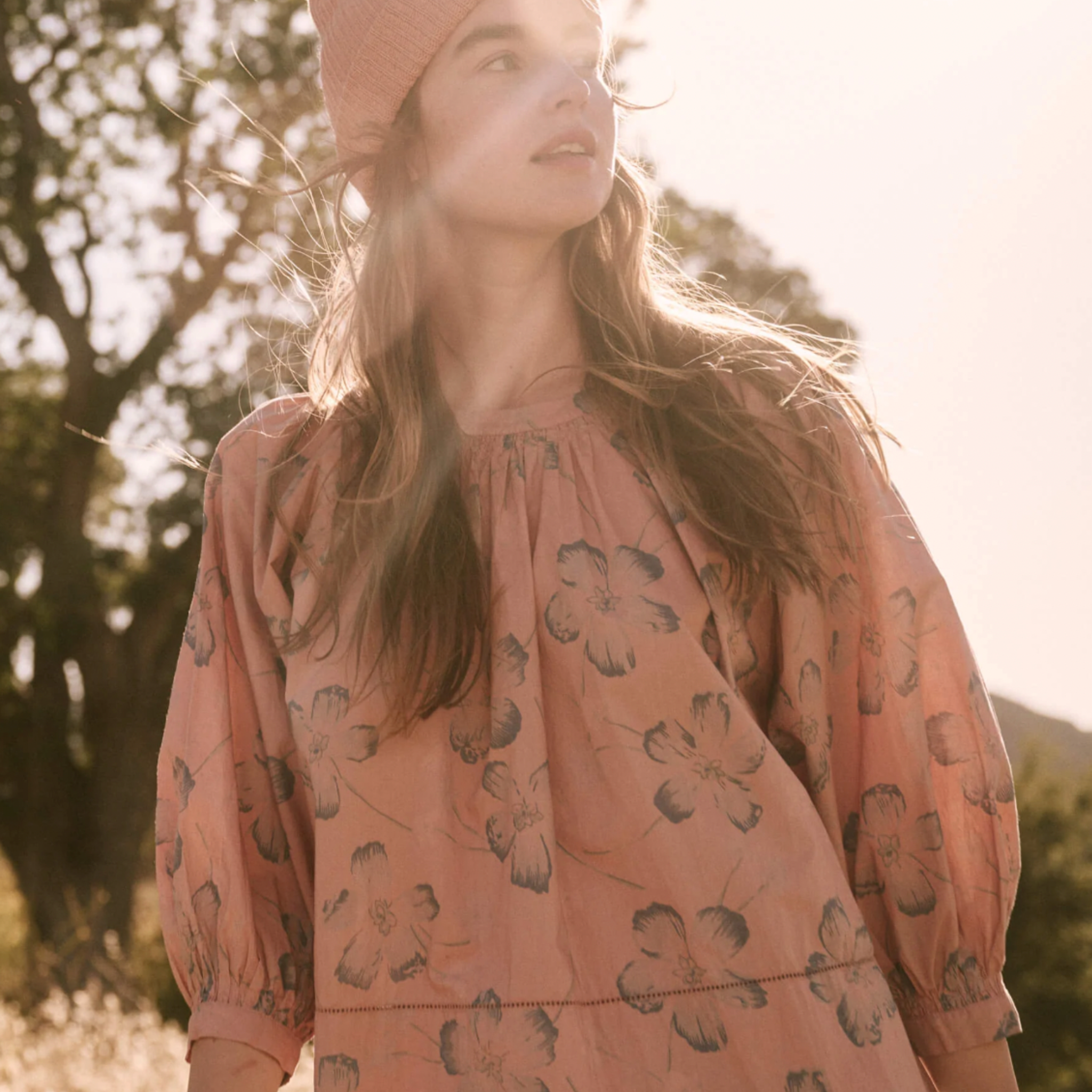 The Great Patio Top in Pink and Blue Floral - Shoppe Details and Design.