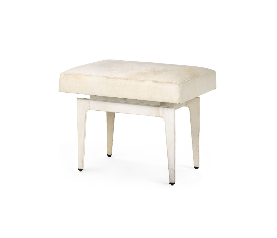 Winston Stool Hair-on-Hide Ottoman.
